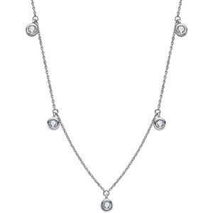 18k 925 Diamonds by the Yard Station Necklace